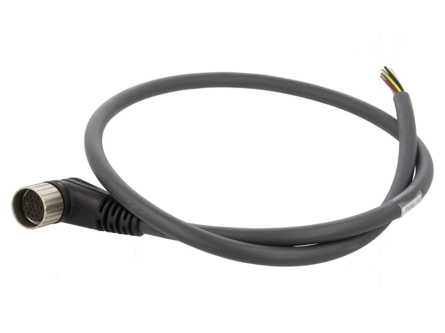 Connector: M23; stekker; PIN: 19; vrouwelijk; kabels; recht; 8A; IP67 Connector: M23; stekker; PIN: 19; vrouwelijk; kabels; recht; 8A; IP67